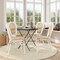 Flash Furniture Cannes Thonet French Bistro Stacking Chair, Natural PE Cane Rattan and White Aluminum Frame, 4PK 4-SDA-AD642110-1-NAT-WH-GG - alternate 1